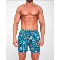 Чоловічі труси боксерки бавовна Cornette Classic 001/107 бірюзовий