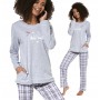 Фото  пижама женская брюки хлопок cornette 679/254 серый