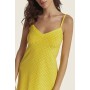Женская ночная рубашка хлопок Anabel Arto 6250-2 желтый
