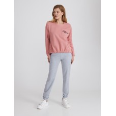 Женская пижама брюки хлопок Ellen LPD 0781/04/02 розово-серый