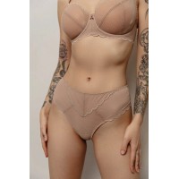 Женские трусы бразилиана микросеточка Anabel Arto 810-24-1 капучино