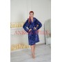 Зображення  жіночий флісовий халат ankor stile 3103 темно-синій