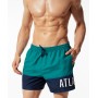 Фото  мужские пляжные шорты atlantic kmb-183 зеленый