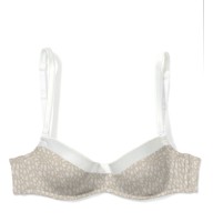 Бюстгальтер на тонком поролоне балконет атлас Atlantic LBR-846 экри 