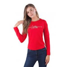 Жіноча футболка бавовна Atlantic LVC-029 червоний