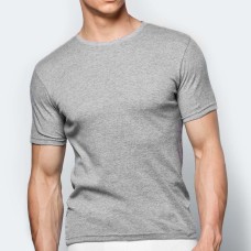 Мужская футболка хлопок Atlantic BMV-048 серый меланж