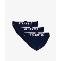 Комплект мужских трусов спорт хлопок Atlantic 3MP-094 темно-синий