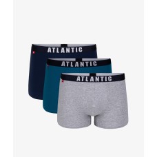 Комплект мужских трусов шорт хлопок Atlantic 3MH-011 разноцветный
