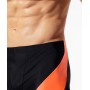 Фото  мужские купальные шорты atlantic kms-293 черно-оранжевый