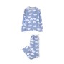 Зображення  жіноча піжама штани фліс atlantic nlp-458 блакитний