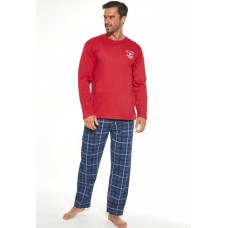Мужская пижама брюки хлопок Cornette 124/183 красно-синий