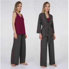 Комплект женский модал брюки Ellen LPM 5280/04/01 графитовый
