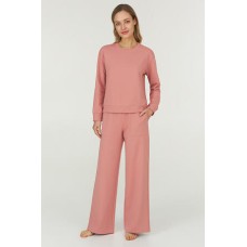 Женский домашний костюм брюки хлопок Ellen LPD 0786/03/02 розовый
