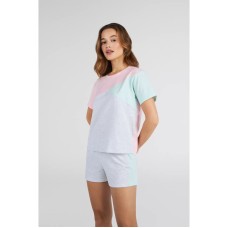 Жіноча піжама шорти бавовна Ellen LPK 2970/02/01 світло-сірий