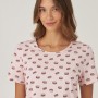 Зображення  жіноча піжама шорти бавовна gofre lpk 2070/09/05 світло-рожевий-мокко