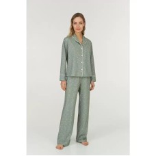 Женская пижама брюки хлопок Ellen LPK 5580/04/01 зеленый