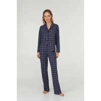 Женская пижама брюки хлопок Ellen LPK 5180/07/01 красно-синий