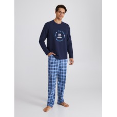 Мужская пижама брюки хлопок Ellen MPF 0880/02/01 темно-синий