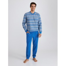 Мужская пижама брюки хлопок Ellen MPF 0582/01/02 голубой