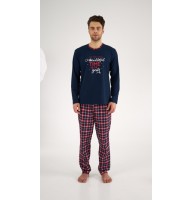 Мужская пижама брюки хлопок Ellen MPK 0880/04/01 красно-синий