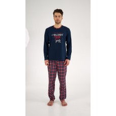 Мужская пижама брюки хлопок Ellen MPK 0880/04/01 красно-синий