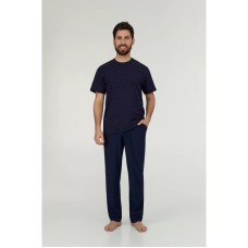 Чоловіча піжама брюки бавовна Ellen MPK 2080/02/02 темно-синій