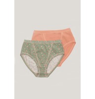 Комплект женских трусов классика хлопок Ellen 2LMDK 307/22/04 разноцветный