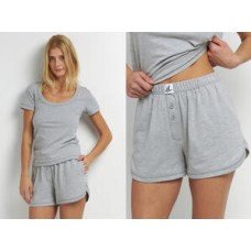 Женские домашние шорты хлопок Ellen LHK 70/19/06 серый