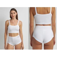 Женские домашние шорты хлопок Ellen LHK 76/00/01 белый