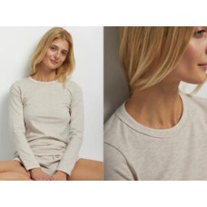 Женская футболка длинный рукав хлопок Ellen LKK 02/04/03 бежевый