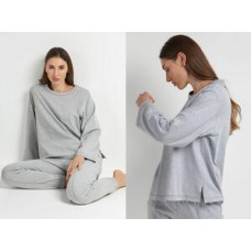 Женская футболка длинный рукав хлопок Ellen LKK 07/16/06 серый