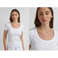 Женская футболка хлопок Ellen LSK 20/14/01 белый