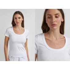 Женская футболка хлопок Ellen LSK 20/14/01 белый