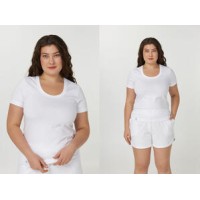 Женская футболка хлопок Ellen LSK 20/14/01 белый