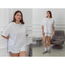 Жіноча футболка короткий рукав бавовна Ellen LSK 32/01/01 білий