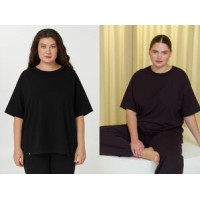 Женская футболка короткий рукав хлопок Ellen LSK 32/01/02 черный