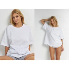 Женская футболка короткий рукав хлопок Ellen LSK 32/01/01 белый