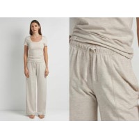 Женские домашние штаны хлопок Ellen LTK 80/23/03 бежевый