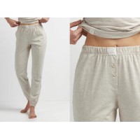 Женские домашние штаны хлопок Ellen LTD 81/12/03 бежевый