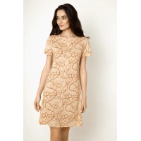 Женская ночная рубашка хлопок Jasmine Samanta 4510/40 светло-бежевый