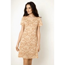 Жіноча нічна сорочка бавовна Jasmine Samanta 4510/40 світло-бежевий