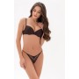 Фото  бюстгальтер пуш-ап кружево jasmine glem 1030/70 шоколадный