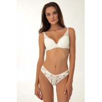 Бюстгальтер пуш-ап кружево Jasmine Ally 1103/83 молочный