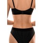 Фото  женские трусы мини бикини хлопок jasmine amira 5214/7 черно-белый