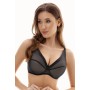 Фото  бюстгальтер на тонком поролоне микросеточка jasmine lacy 1020/75 черный
