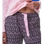 Зображення  жіноча піжама штани бавовна key lns 794 рожево-темно-сірий