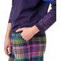 Фото  женская пижама брюки хлопок key lns 410 фиолетовый