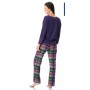Зображення  жіноча піжама брюки бавовна key lns 410 фіолетовий