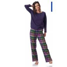 Жіноча піжама брюки бавовна Key LNS 410 фіолетовий