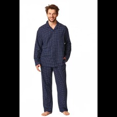 Мужская пижама брюки фланель Key MNS 429 темно-синий 